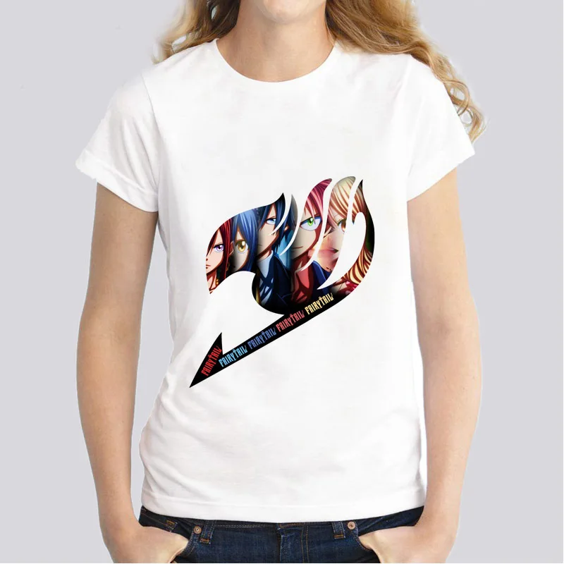 

Fairy Tail Group Logo Anime T-shirt female Novelty girt tshirt fashion summer harajuku t shirt kawaii clothing women top WTs1056
