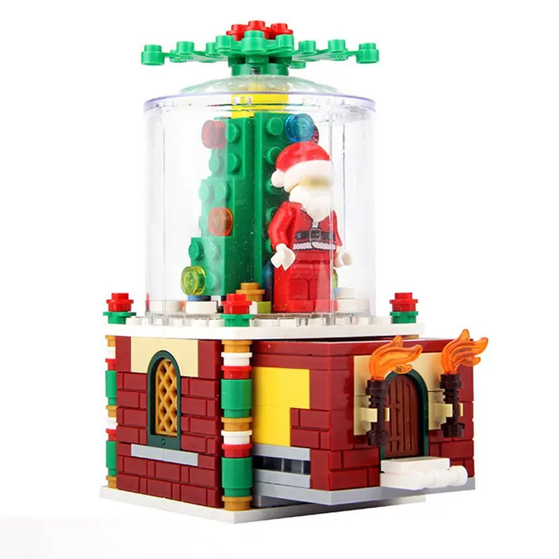 Legoings The Christmas Glass Ball Santa Claus Creative Series 241PCS Building Blocks Toys For Kids Compatible Legoing City