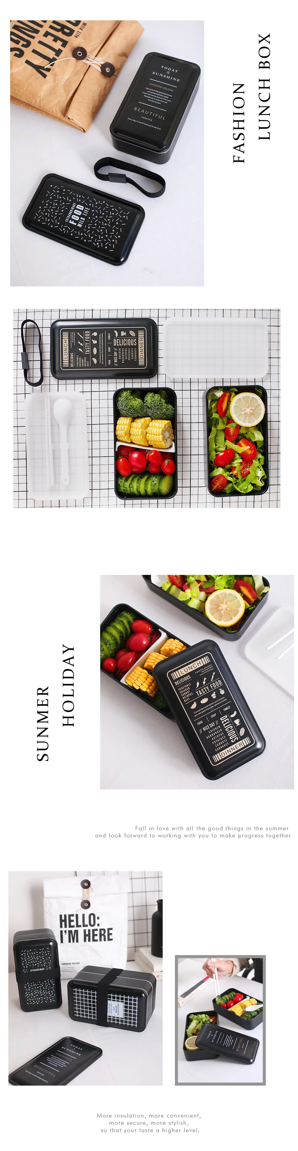 Портативный lunch box bento box может нагреть микроволновую печь