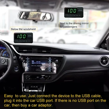 

Rotatable Holder Speedometer Over-Speed Alarm Universal Digital Display