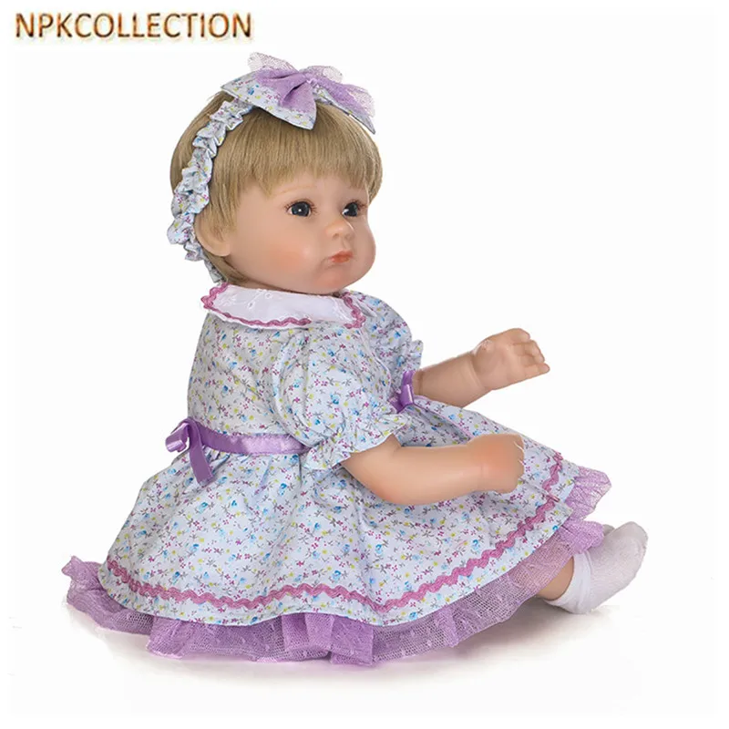 

NPKCOLLECTION Real Dolls Baby Alive 35CM Mini Silicone Reborn Dolls Real Touch Newborn Babies Toy With Clothes Kids Xmas Gifts