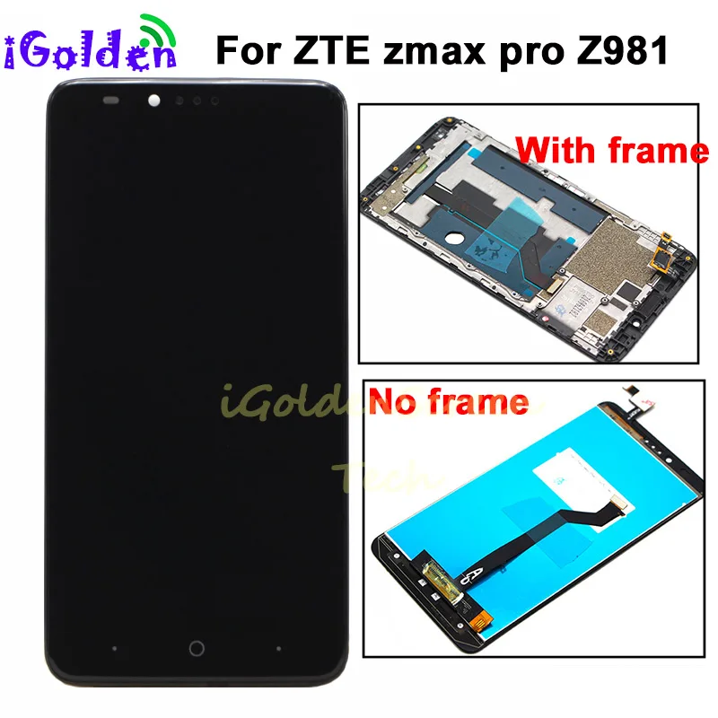 For ZTE Z981 LCD Display with Touch Screen Digitizer assembly Replacement ZMAX PRO LCD+tools Free Shipping |