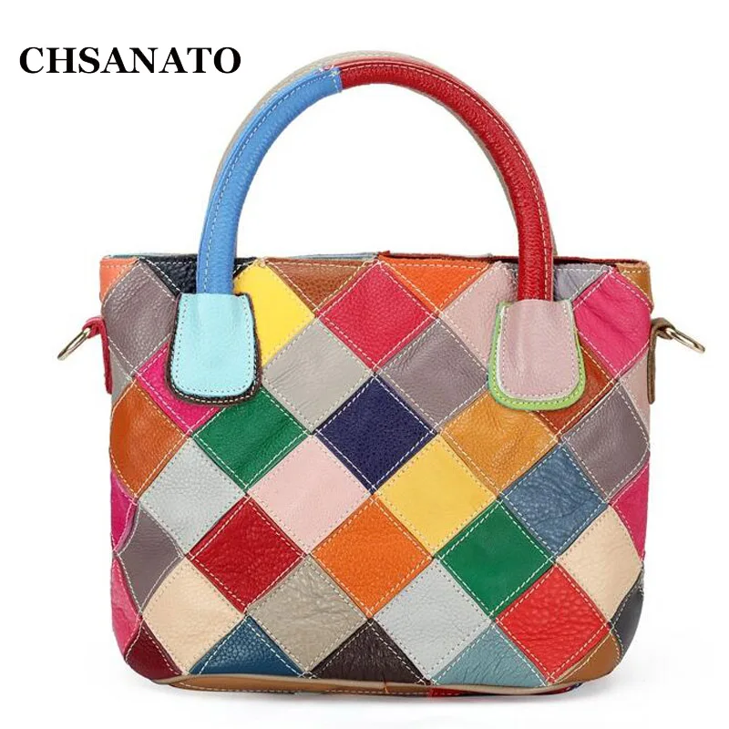 Prix pour Nouveau 100% Véritable Patchwork de Cuir Sac de peau de Vache Seau Sac Femmes Épaule Sac Coloré Sacs À Main K580 Prix pour Nouveau 100% Véritable Patchwork de Cuir Sac de peau de Vache Seau Sac Femmes Épaule Sac Coloré Sacs À Main K580