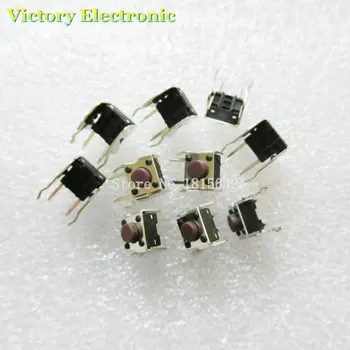 

50PCS PCB Momentary Tactile Tact Push Button Switch Right Angle With stent 6*6*4.3/5/6/7/8/9/12mm 6x6x4.3/5/6/7/8/9/12 MM