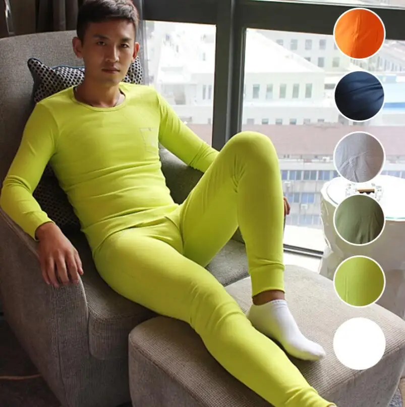 Brand Men Activity Thermal Underwear Suit Winter Warm Long Johns Men
