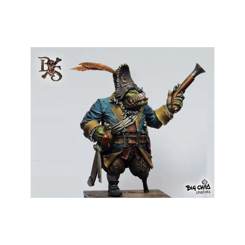 

[Loong Way Miniatures] Big Child Creatives KAPTAIN GORAK THE RED 75MM Resin Miniature