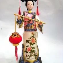 Exuqisite Восточная китайская Классическая Broider Кукла Красивая китайская статуя девушки № 7