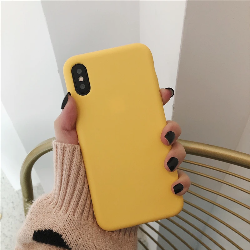 Модный красный чехол для iPhone 11 11Pro XS MaX XR X из мягкого ТПУ зеленого цвета 6 7 8