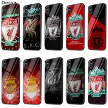 Gerleek Glass Case For iPhone 6 6s 7 8 Plus X XR XS Max 5 5s SE Cover Liverpool Football Club