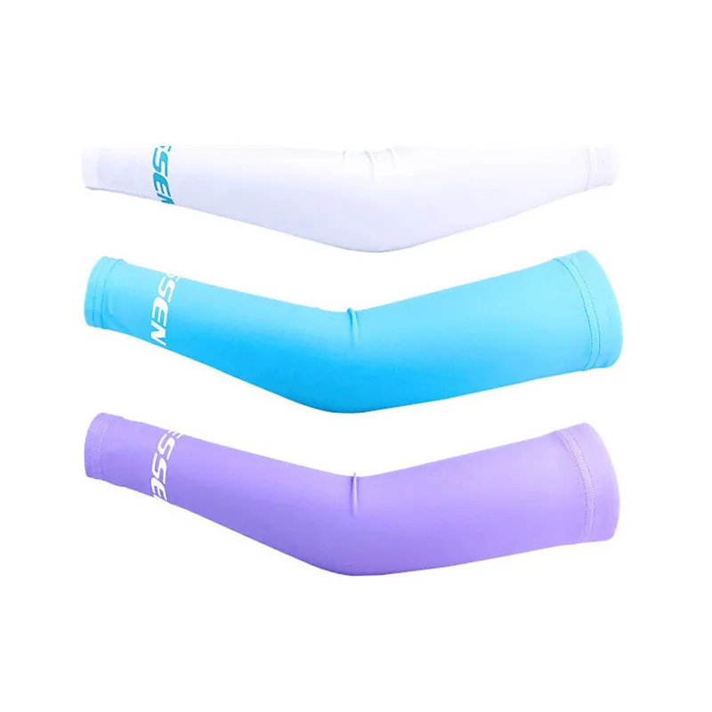 

ESSEN Cycling Arm Sleeves Ice Fabric Breathable UV Protection Running Basketball Elbow Pad Sports Bike MTB Arm Sleeves Warmers