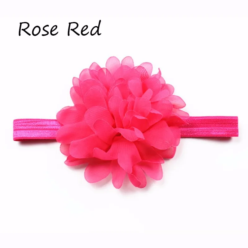 Fashion Girls Headbands Chiffon Kids Hairband Flower Infant Headwear Photography Props 8 Colors Hair Accesories Free Shipping (7)