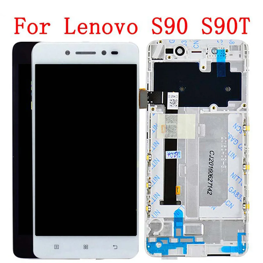 ЖК дисплей для 5 0 &quotLenovo S90 сенсорный экран дигитайзер в сборе с рамкой T U запасные