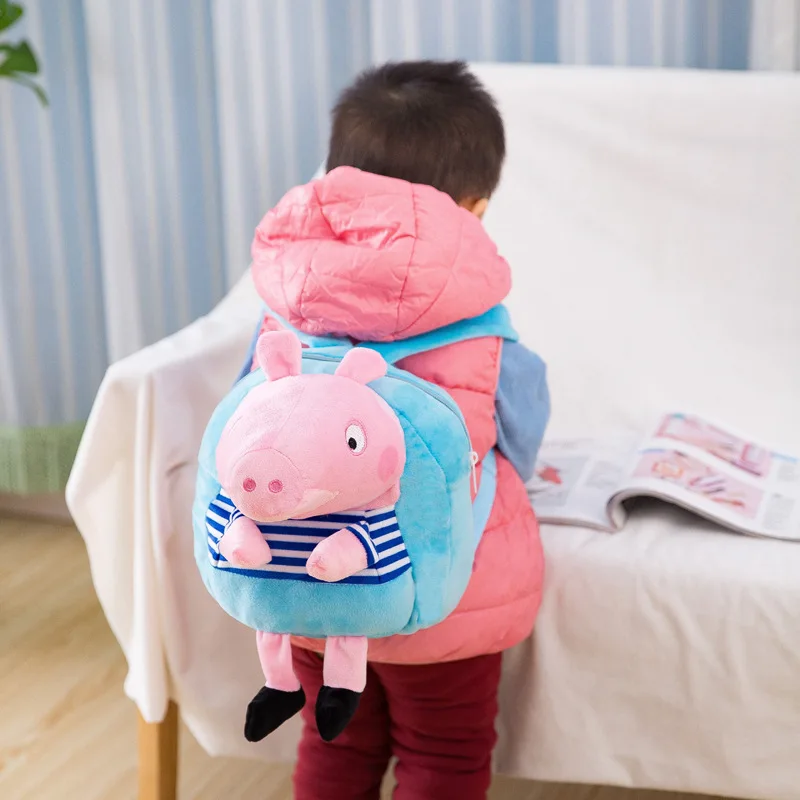 Peppa pig kawaii мягкие игрушки розовая сумка для поросенка детский сад милый