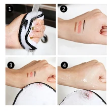 Макияж спонж для снятия микрофибры Ткань колодки для удаления полотенца уход за лицом инструмент