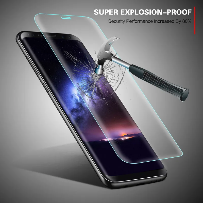 

Luxury 6D Tempered Glass Case For Samsung Galaxy S8 S9 Plus Full Screen Cover Tempered Glass Cover For Samsung S7 Edge Note 8
