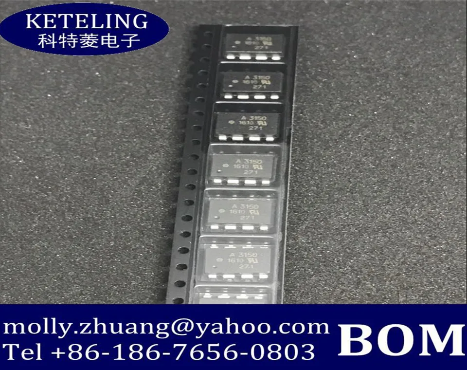 Бесплатная доставка 10 шт./лот SMD оптрон A3150 A3150V HCPL3150 HCPL-3150 SOP8 ширина корпуса Новый