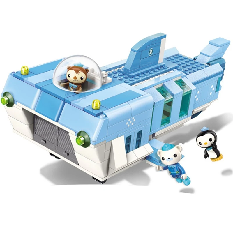 Enleten Creator Ideas городской фонарь Рыбная лодка Octonauts мультфильм строительные блоки модельные наборы дети совместимые Duplo - Цвет: Without Original Box