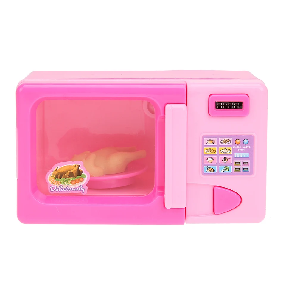 kids play microwave