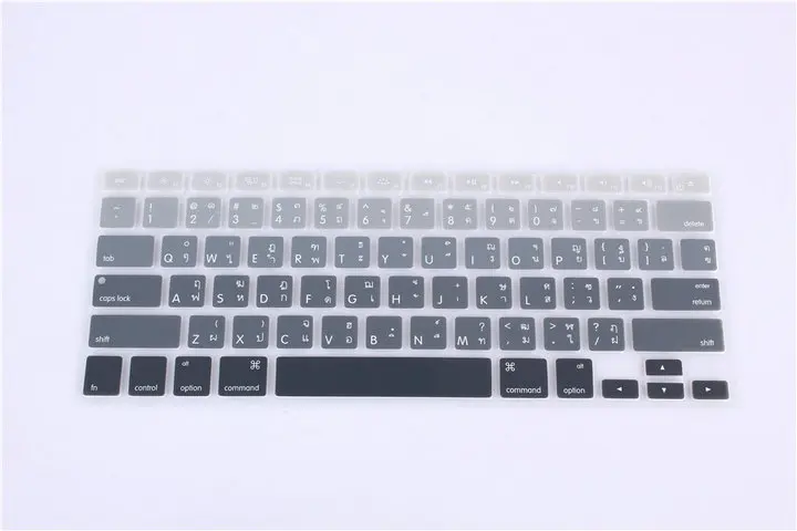 options9 Радуга Тайский Клавиатура Плёнки протектор для MacBook Air Pro Retina 13 15 17 ноутбук кожи Чехлы для мангала для Mac Book 13 15 Гель чехол - Цвет: options9
