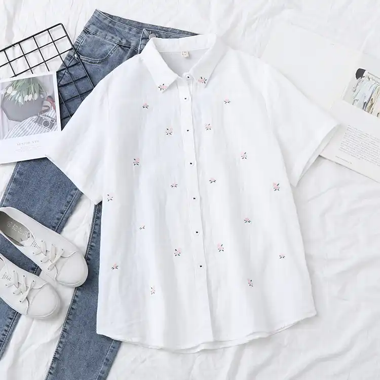 camisas de algodon para mujer