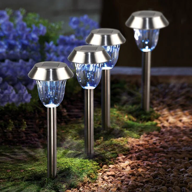Solar Lamp Outdoor Waterproof Stainless Steel Lawn Light Landscape Lights LED Solar Lights for Garden Decoration Yard Lamp (1)