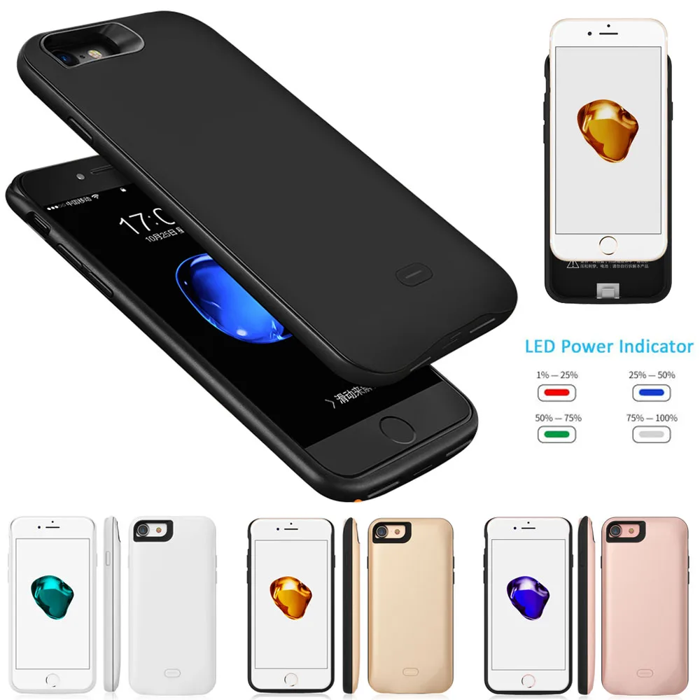 Двойное время использования! Зарядное устройство power Bank чехол для iPhone 6 S Plus.