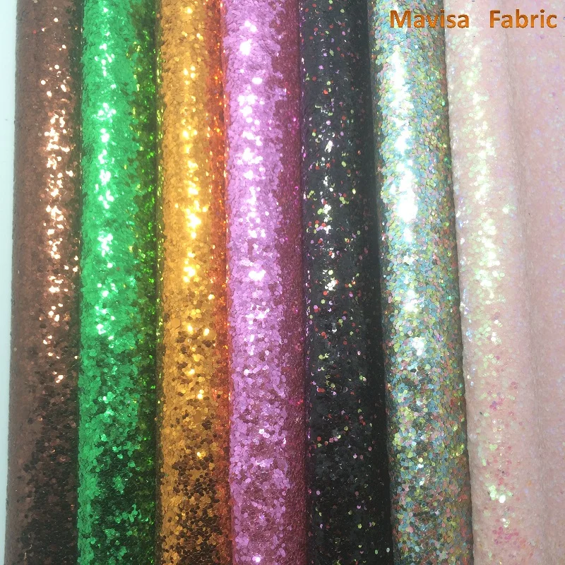 

1PCS A4 SIZE 21X29cm Synthetic Leather, Artificial Leather, Flat Chunky Glitter Fabric For Bow DIY handbags shoes MJ010