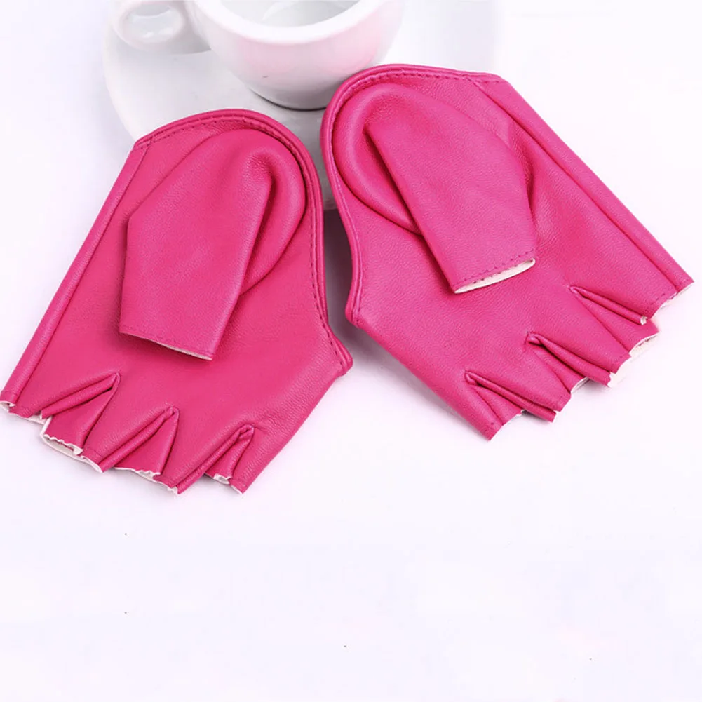 Cool Woman's Dance Performance Gloves Color Silver Gold Imitation