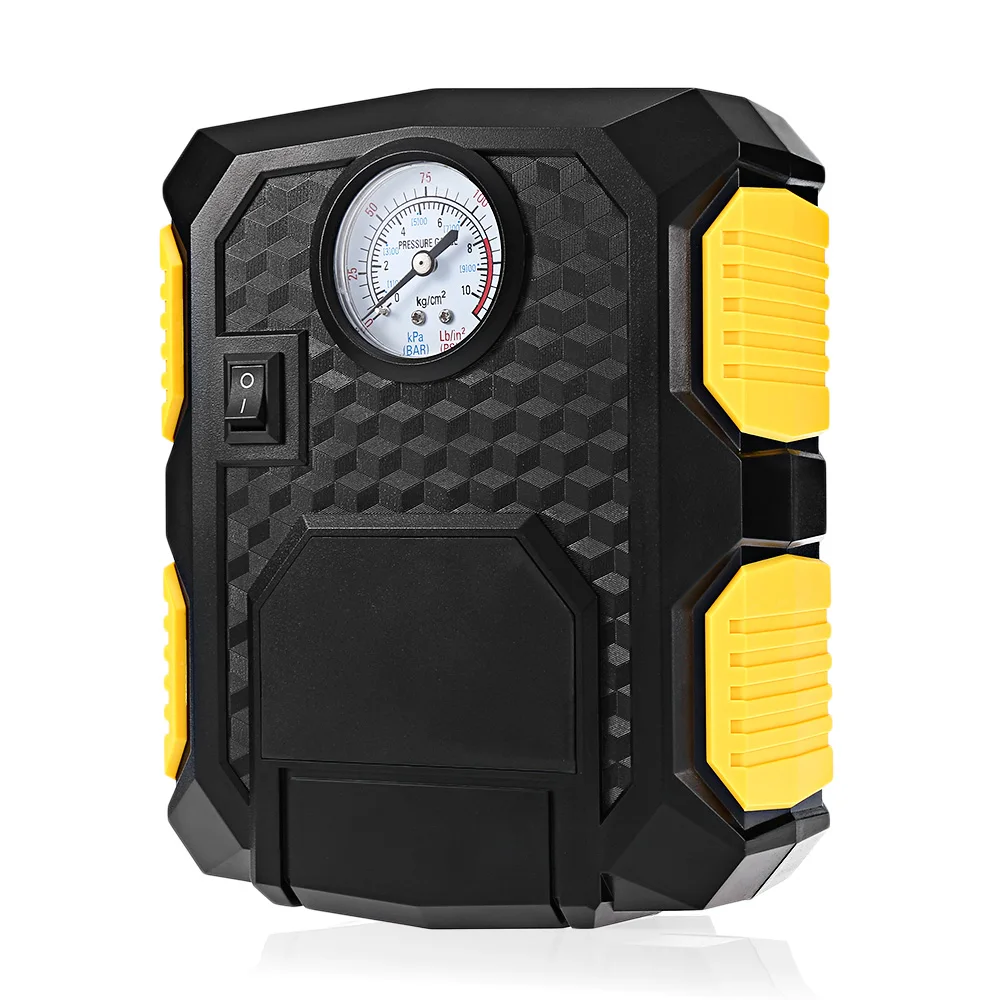 

CZK - 3609 Portable Auto Electric Air Compressor 12V Car Tire Inflator Pump with LED Light / 3M Power Cable / Cigarette Lighter