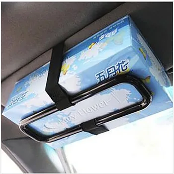 

European hanging Type tissue box for car Multifunction car visor tissue holder hanging rack car tissue boxes car decoration