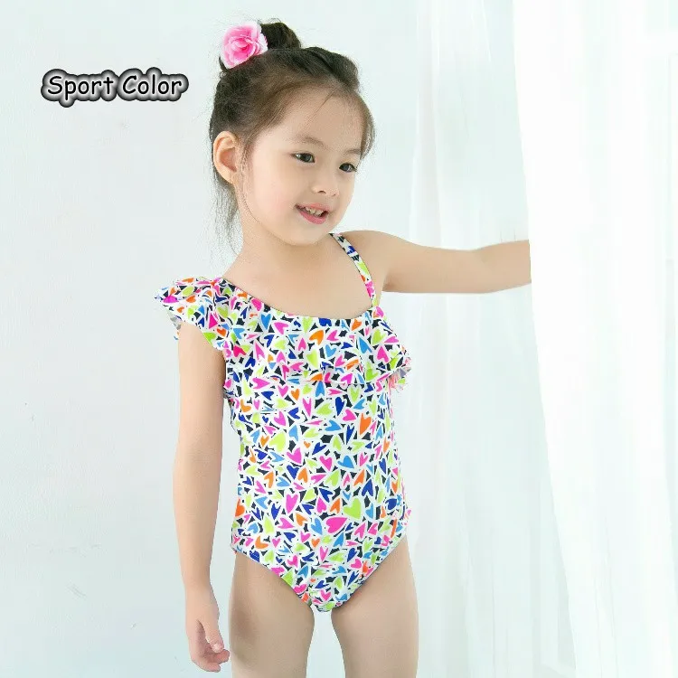 Novo Colorido Do Bebê Crianças Swimsuit Meninas