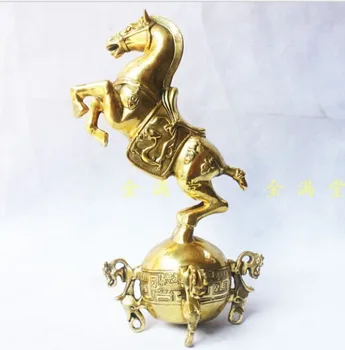 

YM 311 Copper Feng Shui crafts Bronze copper home decoration crafts decoration zodiac horse transhipped events statue