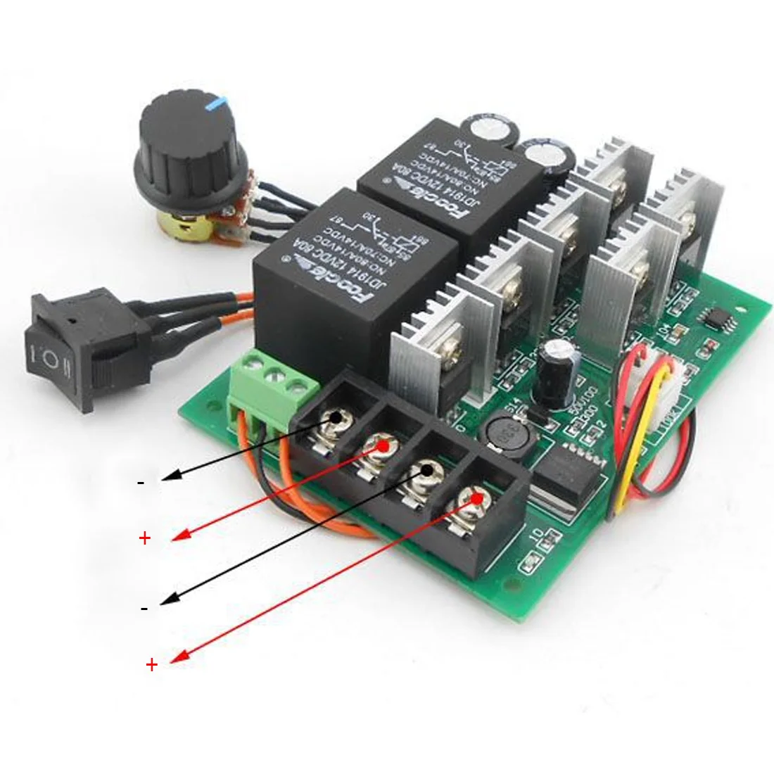 

Hot sale 12V24V36V High-power 40A Positive Inversion Motor Speed Controller Brush Motor Forward Turn Controller