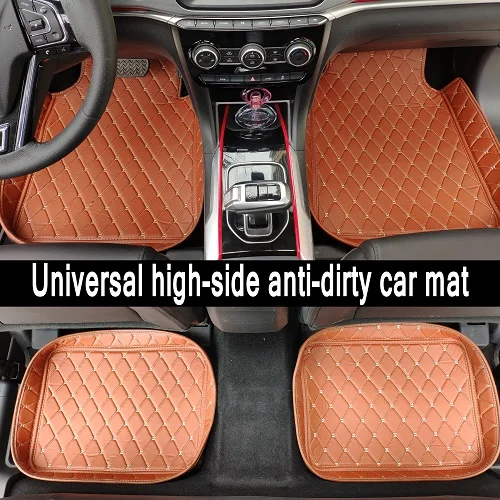 ZHAOYANHUA универсальные автомобильные коврики приспособление для автомобиля LHD и RHD все модели BMW E46 E90 E91 E92 E93 F30 F31 F34 GT - Название цвета: brown