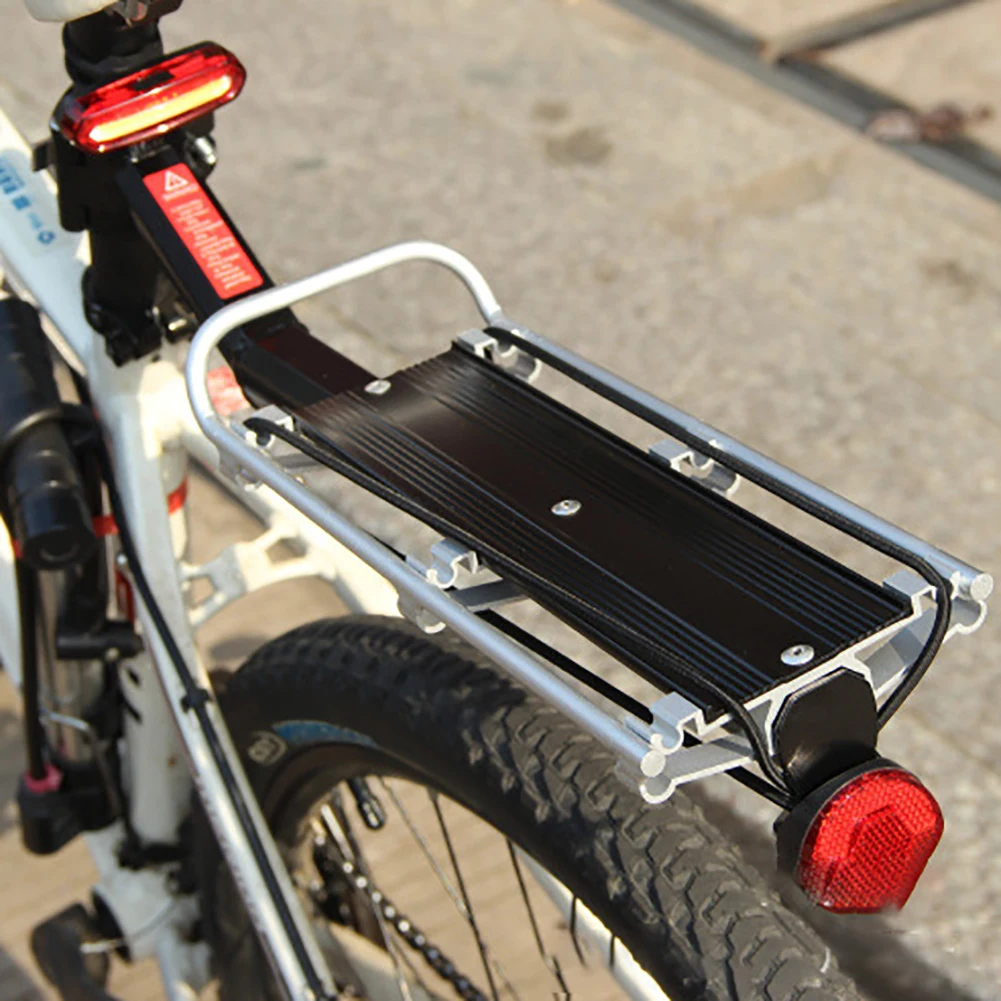 Алюминиевый сплав велосипедный багаж Перевозчик грузовой задний стеллаж полка Велоспорт Подседельный штырь сумка держатель подставка для велосипедов быстросъемный дизайн