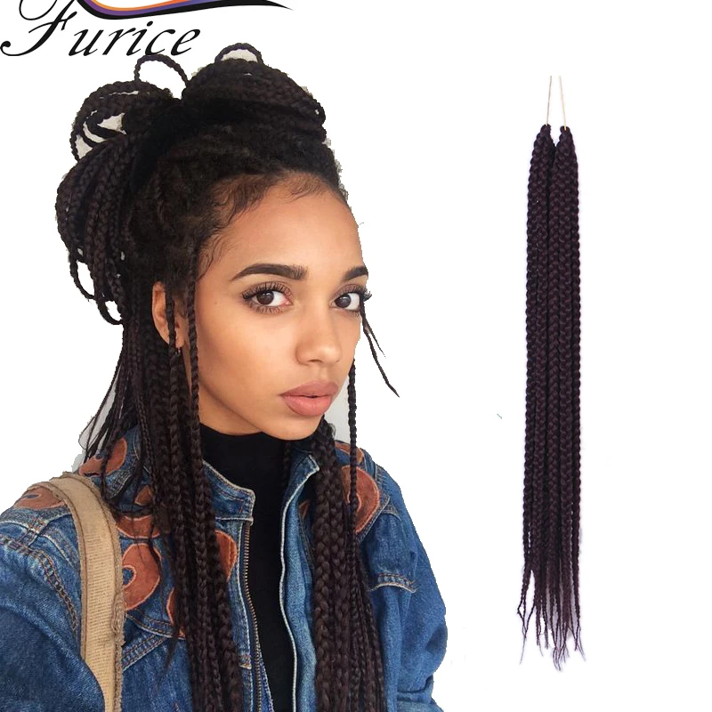  100gram 24" Silver Grey Braiding Hair For Box Braids Synthetic Ombre ...