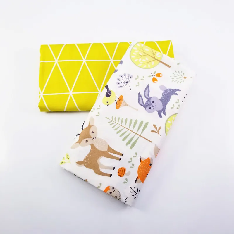

Animal Print Child Clothes Cotton Twill Fabric Patchwork Textile DIY Sewing Quilted Dormitory Sheet Breathable Material