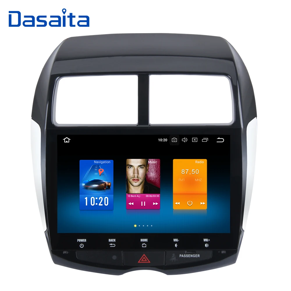 Top Dasaita Android 9.0 for Mitsubishi ASX 2010 2011 2012 GPS Multimedia Player Octa Core 4G RAM 32G ROM 10.2" IPS Touch Screen 0