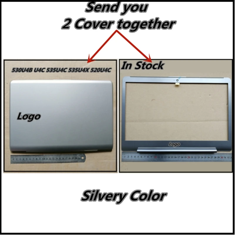 

New LCD Screen Back Cover Top Case For Samsung 530U4B 530U4C 532U4C 535U4B 535U4C 535U4X 520U4C 520U4B Front Bezel Housing Frame
