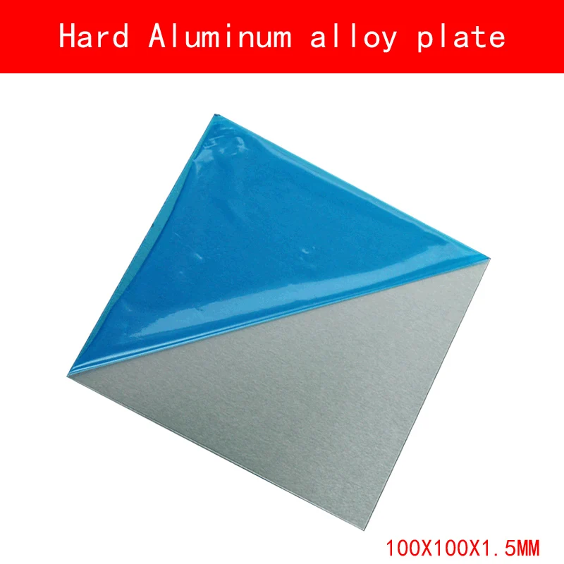 

Surface drawing hard Aluminum alloy plate 1.5*100*100mm 1*100*150mm for diy lab industrial