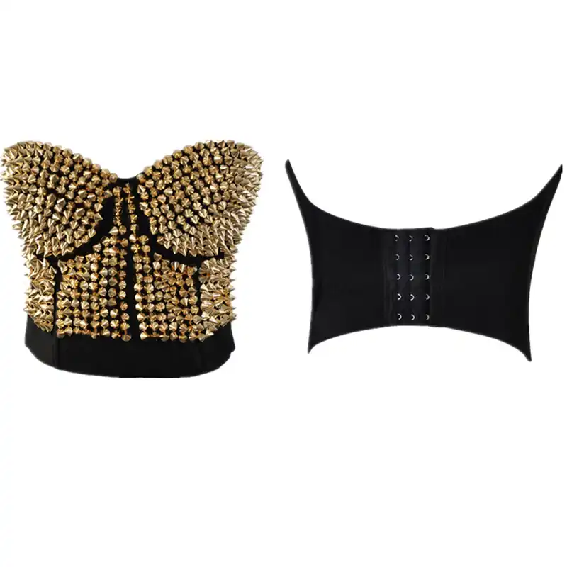 rhinestone covered bustier