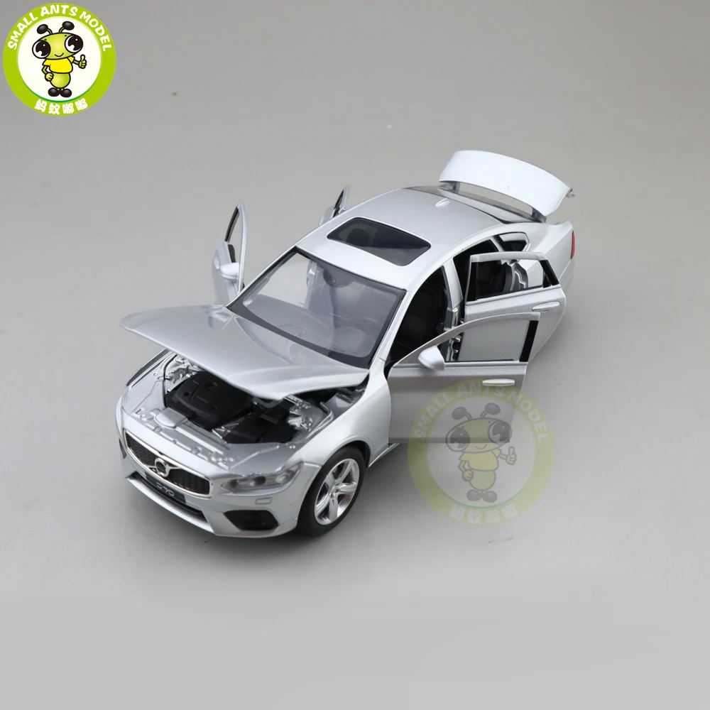 1/32 JACKIEKIM Volvo S90 литая модель автомобиля игрушки для детей Подарки для мальчиков девочек звуковое освещение