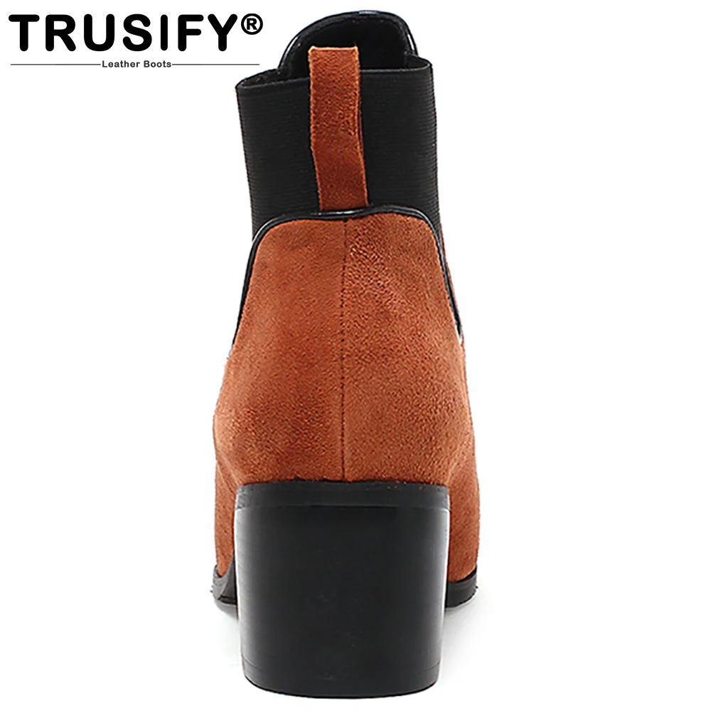 Suede angle boots TRUSIFY 2017 Ohatmosphere Cow An