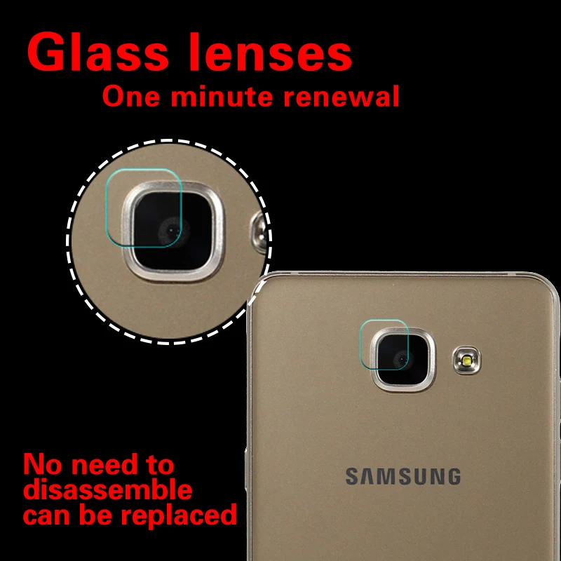 

Back Camera Lens Tempered Glass Film For Samsung Galaxy A5 / A7 / A8 (2016) Duos A9 Pro (2016) Rear Camere Lens Protector Film