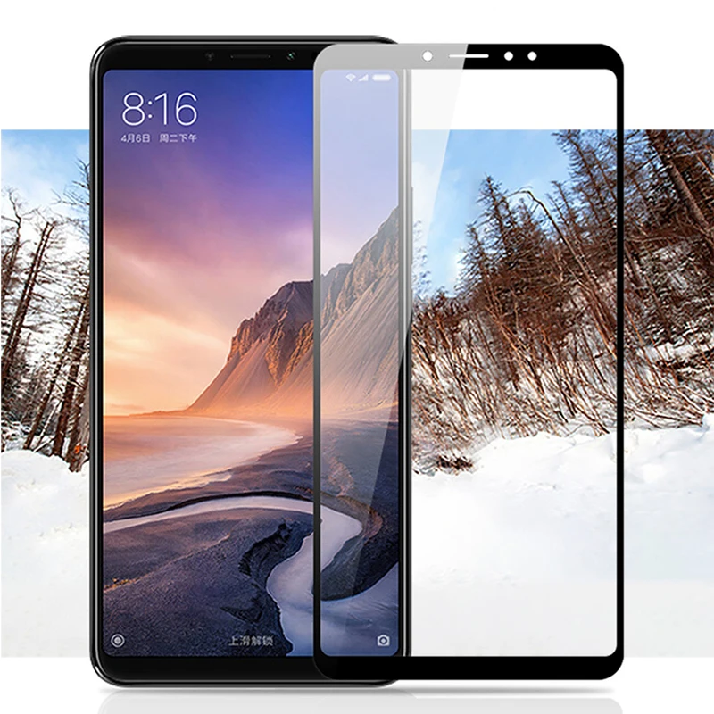 Для Xiaomi Mi Max 3 закаленное стекло с защитой от царапин 9H Премиум полное покрытие