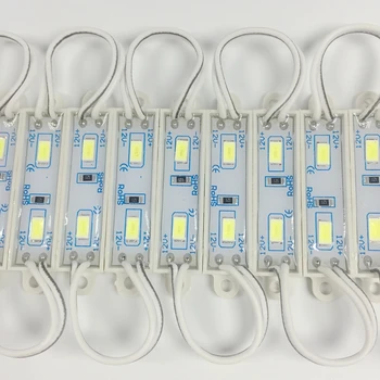 

100pcs DC12V 5730 2 LED Modules IP66 Waterproof Led Backlight for Advertising Brighter than 2835 5050 3528 Mini led module