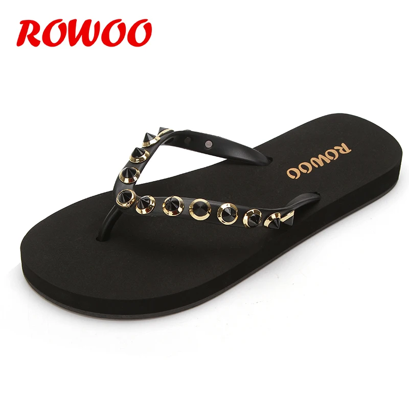 

Black Rivert Women Slippers Summer Beach Slippers Flip Flops Sandals Women Fashion Slippers Ladies Flats Shoes Female Slippers