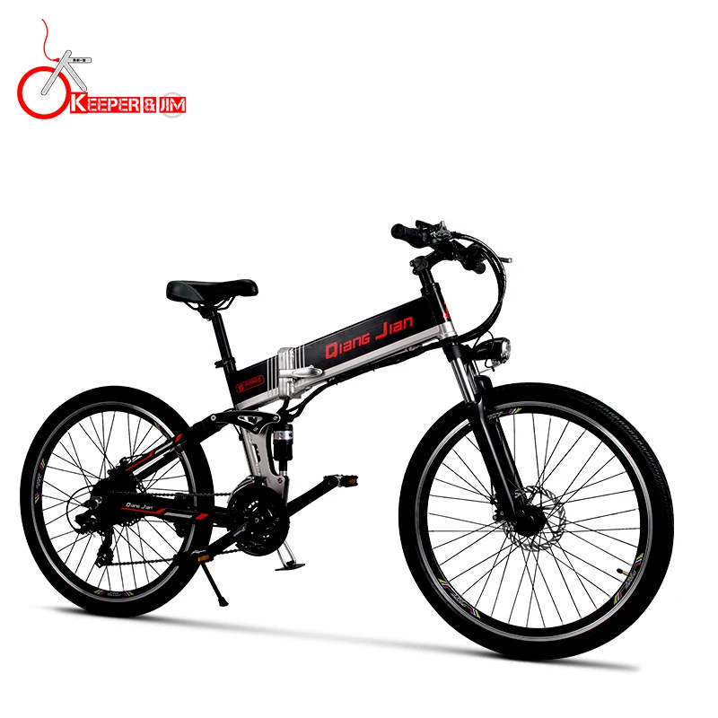 Freno de aceite bicicleta eléctrica 48V500W bicicleta de montaña auxiliar 50 KM batería de litio 48V10. 4AH Bicicleta electrónica