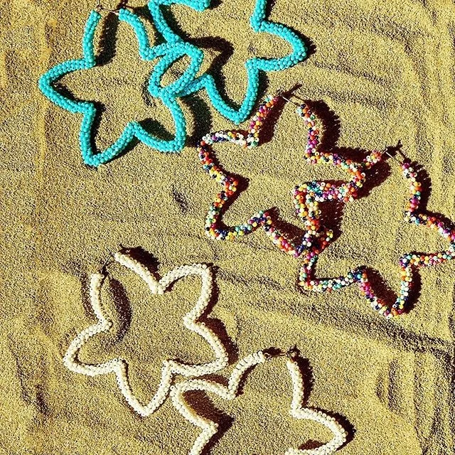 

Miwens Charm Star Shape Beads Drop Earrings Women Fashion statement Handmade Boho Pendant Earrings Jewelry Party Bijoux Whosale