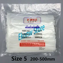 High quality Size5 200 500mm white color font b Factory b font Standard Self locking Plastic